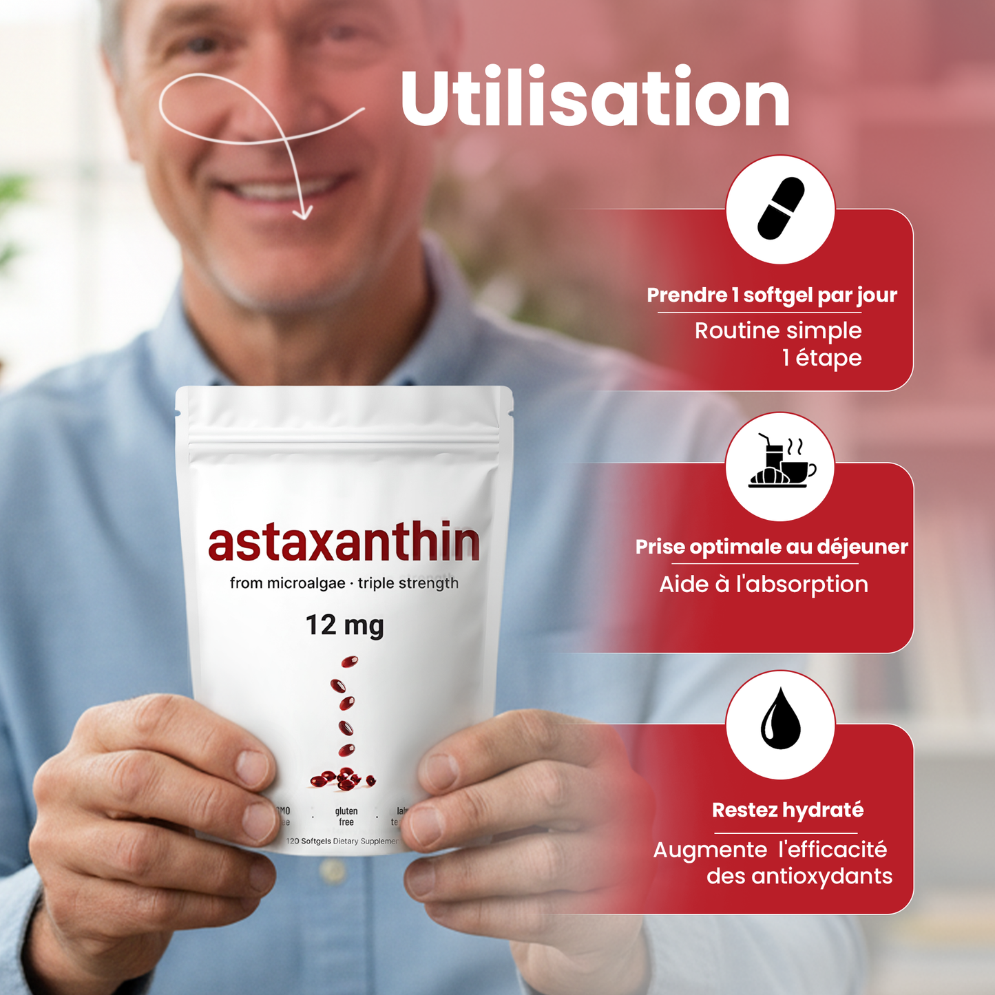 Astaxanthine Pure (12mg)