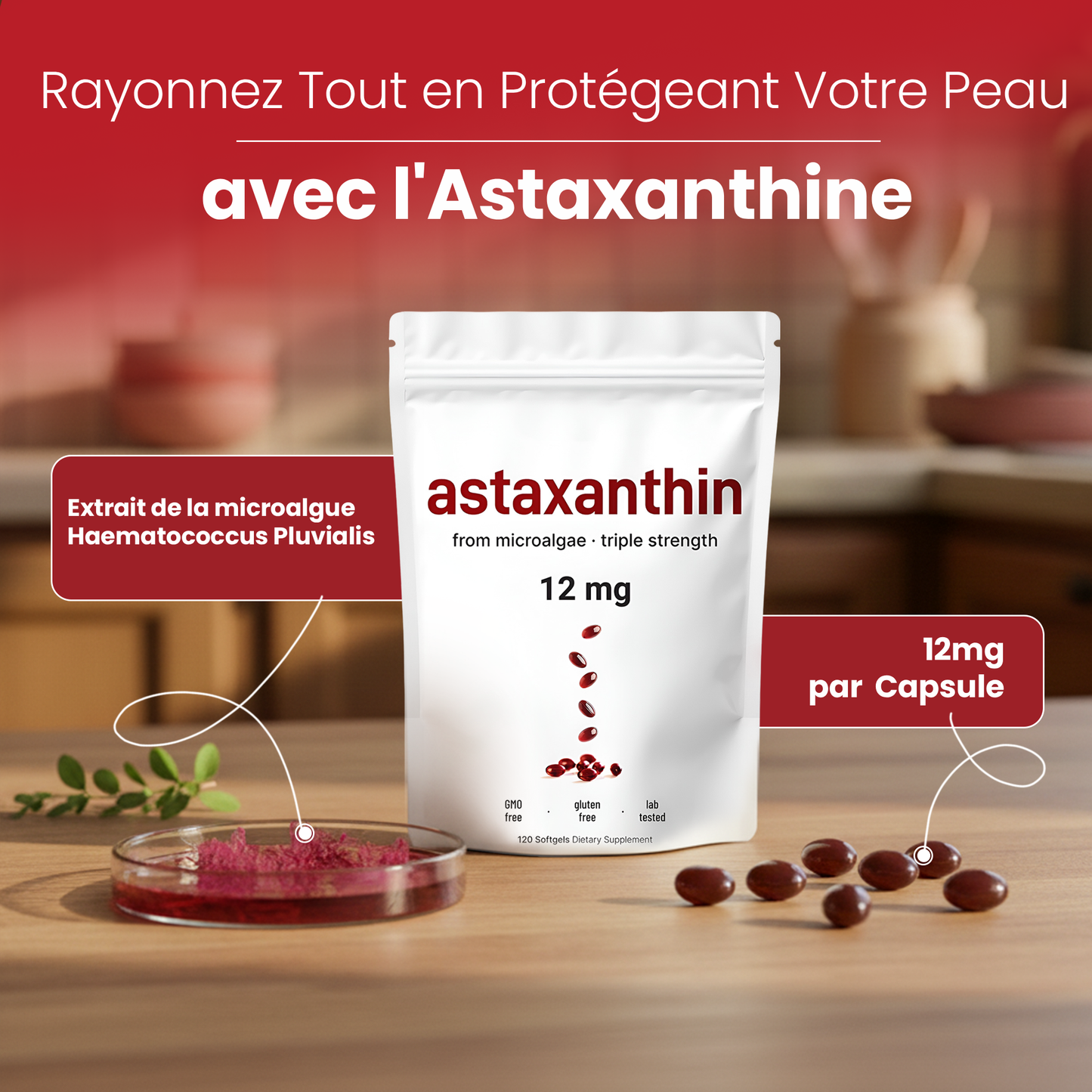 Astaxanthine Pure (12mg)
