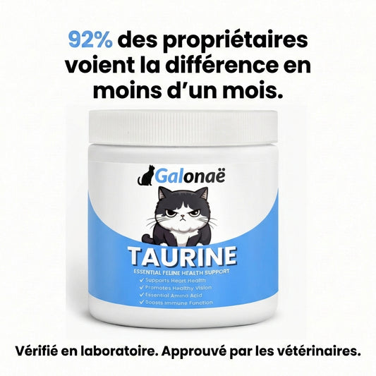 Taurine Pure - Recommandé par les vétérinaires
