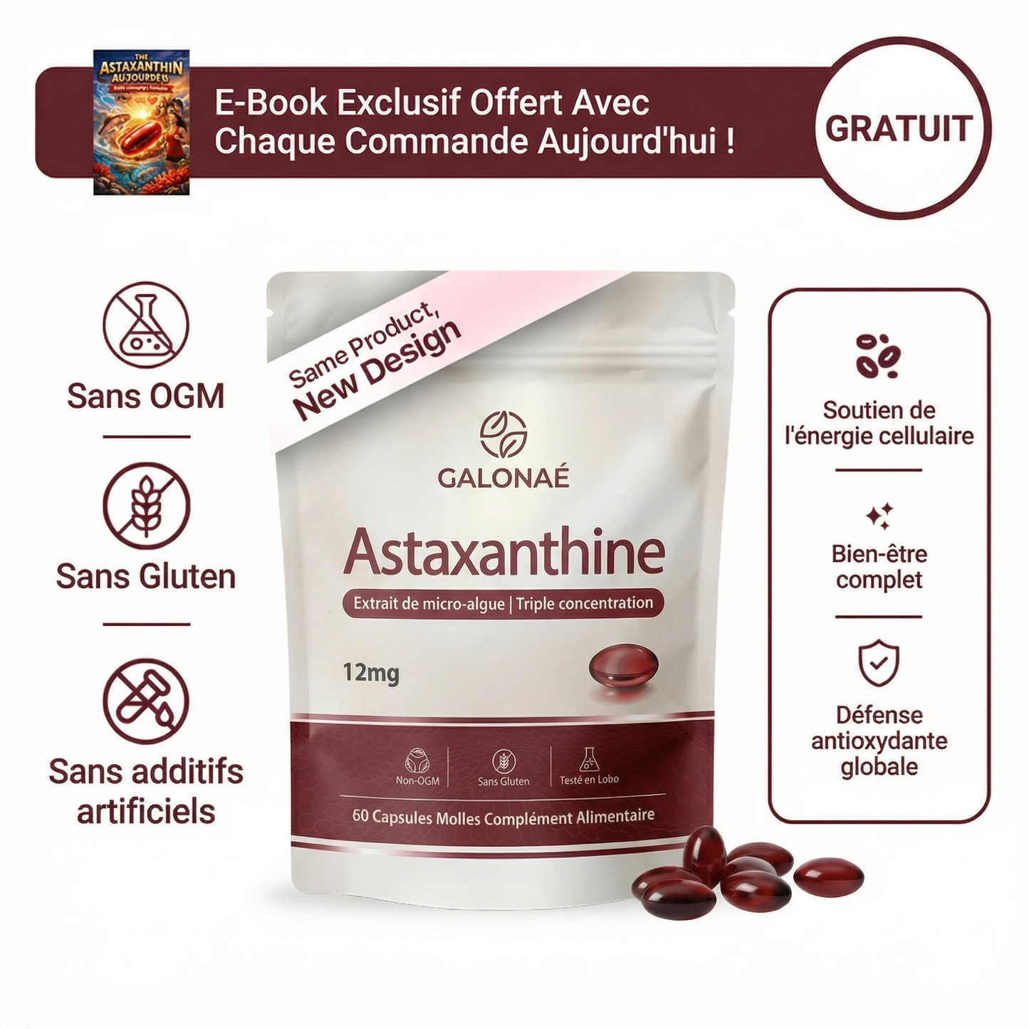 Astaxanthine Pure (12mg)